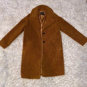 Express Oversized Teddy Pea Coat